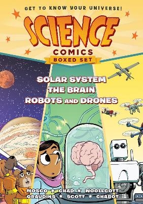 Science Comics Boxed Set: Solar System, The Brain, and Robots and Drones