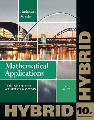 Mathematical Applications for the Management, Life, and Social Sciences - Ronald J Harshbarger, James J Reynolds