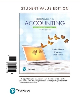 Horngren's Accounting - Tracie Miller-Nobles, Brenda Mattison, Ella Mae Matsumura