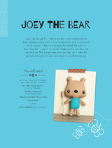 Joey the Bear Soft Toy Pattern - Mariska Vos Bolman