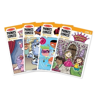 Phonics Comics Level 2 Assortment (12 Books: 3 Each of 31503,06,10,07) - 