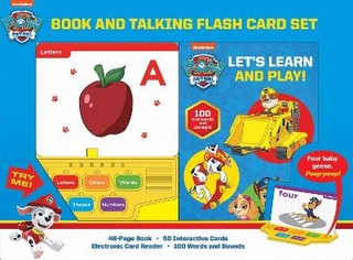 Nickelodeon PAW Patrol: Let's Learn and Play! Book and Talking Flash Card Sound Book Set
