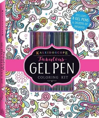 Kaleidoscope Fabulous Gel Pen Coloring Kit (Silver Dolphin)