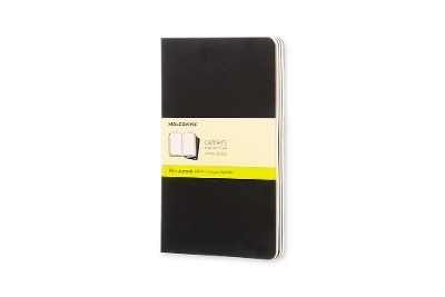 Moleskine Plain Cahier L - Black Cover (3 Set) -  Moleskine