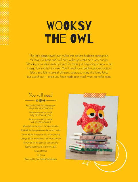 Wooksy the Owl Soft Toy Pattern - Mariska Vos Bolman