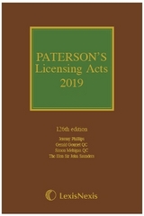 Paterson's Licensing Acts 2019 - 