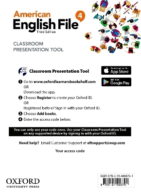 American English File: Level 4: Classroom Presentation Tool Access Card