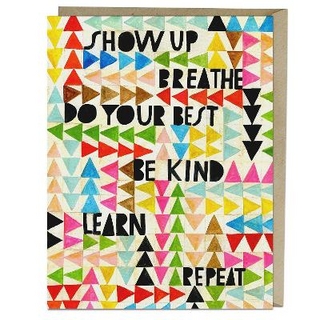 6-Pack Lisa Congdon for Em & Friends Women Show Up, Breathe Card
