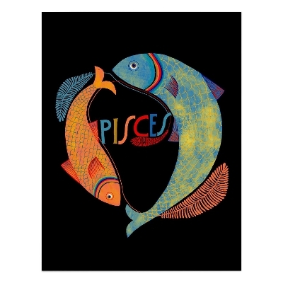 6-Pack Lisa Congdon for Em & Friends Pisces Card - 