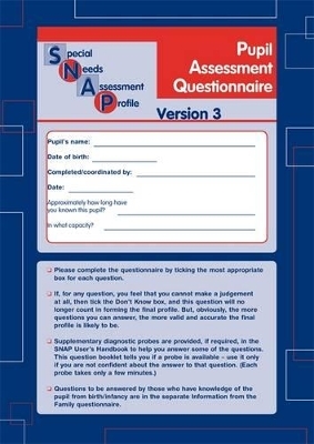 Special Needs Assessment Profile (Snap-Spld) Version 3 Pupil