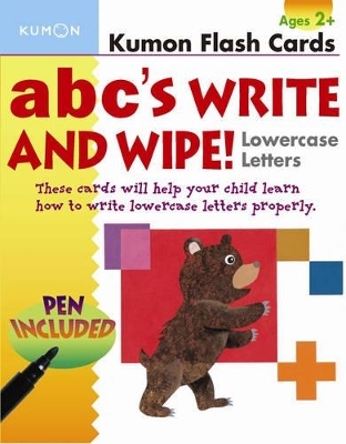 ABC's Lowercase Write and Wipe Flash Cards -  Kumon