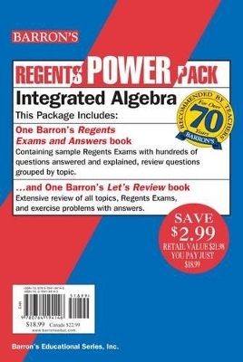 Regents Power Pack Integrated Algebra - Lawrence S Leff