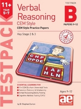11+ Verbal Reasoning Year 5-7 CEM Style Testpack B Papers 9-12 - Curran, Dr Stephen C; MacKay, Katrina; Richardson, Andrea
