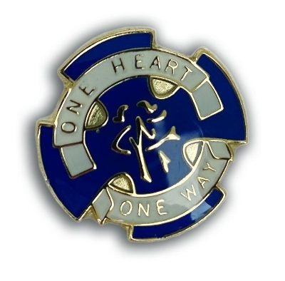 Badges - Wesley Guild Blue (Sq)  (Pack Of 25)