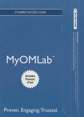 Mylab Operations Management with Pearson Etext -- Access Card -- For Introduction to Operations and Supply Chain Management - Cecil Bozarth, Robert Handfield