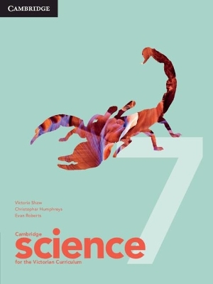 Cambridge Science for the Victorian Curriculum 7 Digital Code - Victoria Shaw, Christopher Humphreys, Evan Roberts