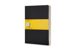 Moleskine Squared Cahier Xl - Black Cover (3 Set)