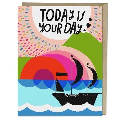 6-Pack Lisa Congdon for Em & Friends Women Today is Your Day Card - 