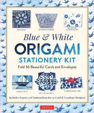 Blue & White Origami Stationery Kit