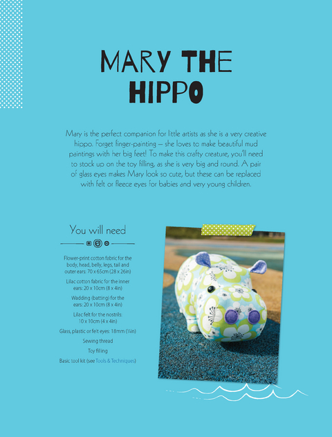 Mary the Hippo Soft Toy Pattern - Mariska Vos Bolman