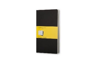 Moleskine Squared Cahier L - Black Cover (3 Set)