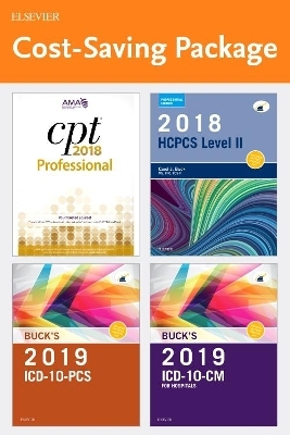 2019 ICD-10-CM Hospital Edition, 2019 ICD-10-PCs Edition, 2018 HCPCS Professional Edition and AMA 2018 CPT Professional Edition Package