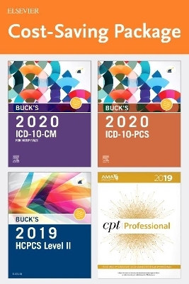 Buck's 2020 ICD-10-CM Hospital Edition, Buck's 2020 ICD-10-PCs Edition, 2019 HCPCS Professional Edition and AMA 2019 CPT Professional Edition Package