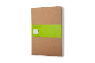 Moleskine Plain Cahier Xl - Kraft Cover (3 Set)