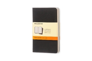 Moleskine Ruled Cahier - Black Cover (3 Set)