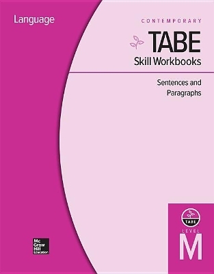 Tabe Skill Workbooks Level M: Sentences and Paragraphs - 10 Pack -  Contemporary