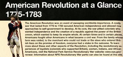 The American Revolution at a Glance, 1775-1783