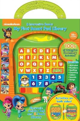Nickelodeon: My First Smart Pad Library Electronic Activity Pad and 8-Book Library Sound Book Set -  Pi Kids