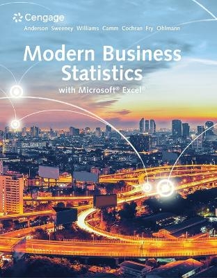 Bundle: Modern Business Statistics with Microsoft Excel, 7th + Mindtap, 2 Terms Printed Access Card