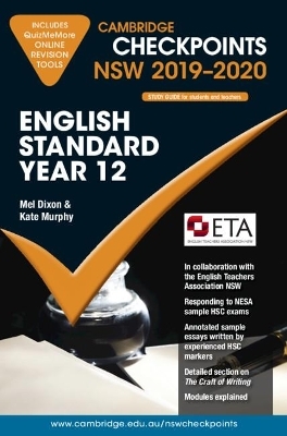 Cambridge Checkpoints NSW 2019-20 Standard English Year 12 and QuizMeMore - Melpomene Dixon, Kate Murphy