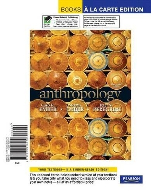 Anthropology, Books a la Carte Plus Myanthrolab -- Access Card Package - Carol R Ember, Melvin R Ember, Peter N Peregrine