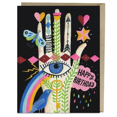 6-Pack Lisa Congdon for Em & Friends Women Rainbow Hand Card - 