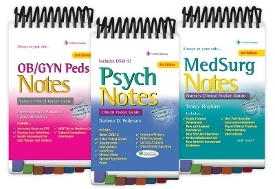 Clinical Notes Package: Psych Notes 4e & OB/Peds Notes 2e & Med Surg Notes 3e -  F.A. Davis Company