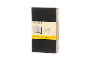 Moleskine Squared Cahier - Black Cover (3 Set)