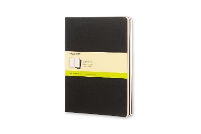 Moleskine Plain Cahier Xl - Black Cover (3 Set) -  Moleskine