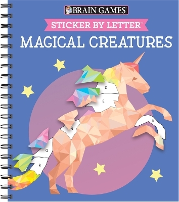 Brain Games - Sticker by Letter: Magical Creatures (Sticker Puzzles - Kids Activity Book) -  Publications International Ltd,  Brain Games,  New Seasons