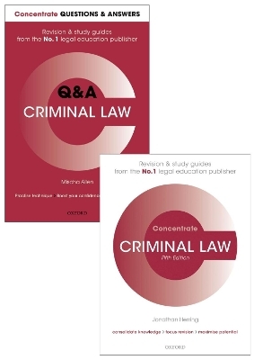 Criminal Law Revision Pack 2016 - Mischa Allen, Jonathan Herring