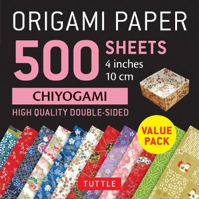 Origami Paper 500 sheets Chiyogami Patterns 4" (10 cm) - 