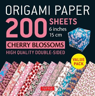 Origami Paper 200 sheets Cherry Blossoms 6 inch (15 cm) - Tuttle Publishing