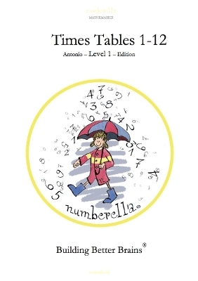 Numberella Mathematics Books - Multiplication Times Tables 1-12, Level 1. Children from 6-9