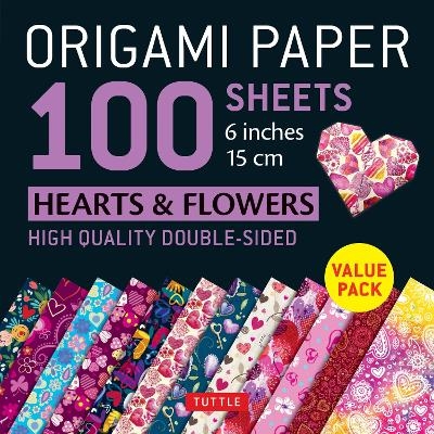 Origami Paper 100 sheets Hearts & Flowers 6" (15 cm) - 