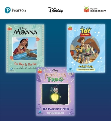 Pearson Bug Club Disney Year 1 Pack E, including decodable phonics readers for phase 5; Moana: The Way to the Sea, Toy Story: Andy's Party, The Princess and the Frog: The Sweetest Firefly - Smriti Prasadam-Halls