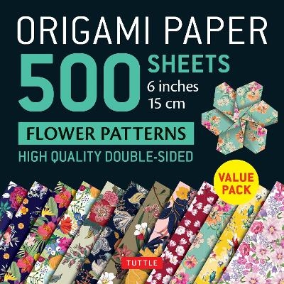 Origami Paper 500 sheets Flower Patterns 6" (15 cm) - 