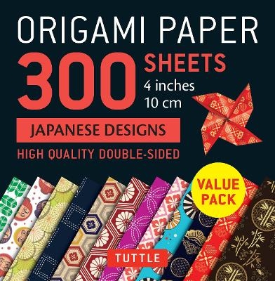 Origami Paper 300 sheets Japanese Designs 4" (10 cm) - 