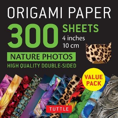 Origami Paper 300 sheets Nature Photo Patterns 4" (10 cm) - 