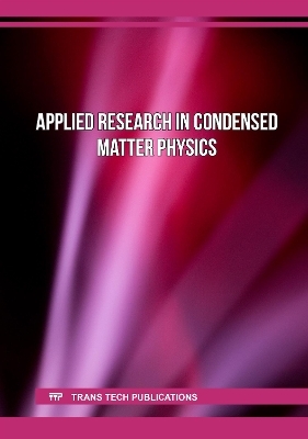 Applied Research in Condensed Matter Physics - 